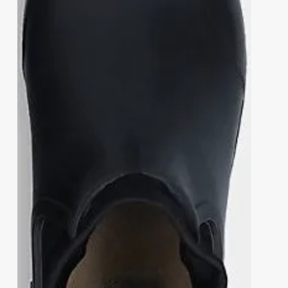 Ugg Chevonne Black Waterproof Chelsea Women’s Rubber Sheepskin RainBoots Size 9M - Picture 2 of 5